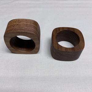 Servilleteros de semicírculo de Color dorado y plateado mate de lujo para restaurante occidental, servilleteros reales de bambú decorativos de Metal para - Product Image 2