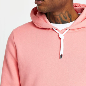 Sweat-shirts à capuche unis de haute qualité, surdimensionnés, respirants, avec logo personnalisé, sweat-shirts à capuche à épaules tombantes de haute qualité, sweat-shirts en molleton pour hommes - Product Image 3