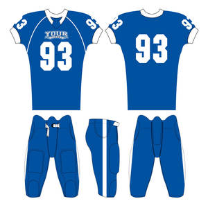 Conjunto de camiseta de fútbol americano personalizable, estilo juvenil, diseño transpirable, nombre y número del equipo, uniforme de fútbol americano - Product Image 4