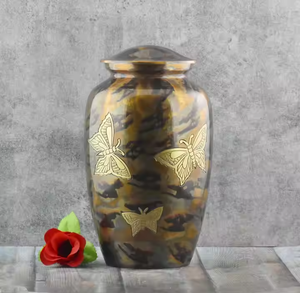 โกศโลหะสำหรับงานศพทำด้วยโลหะโกศที่ทำด้วยมือดีไซน์ใหม่มีธีมสติกเกอร์ที่เป็นเอกลักษณ์พร้อมโกศฌาปนกิจการออกแบบของพระเยซู - Product Image 2