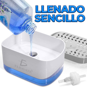 Dispenser di sapone liquido per la casa con porta spugna - Product Image 5