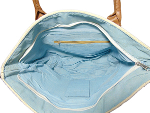 حقيبة حمل قطنية مصنوعة يدوياً متعددة الألوان عصرية للشاطئ نسائية جديدة - Product Image 5