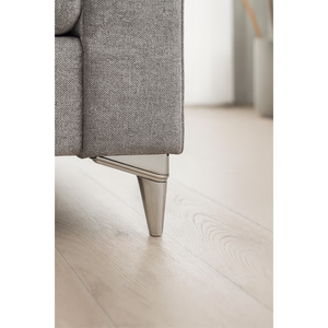 Patas de Sofá Triangulares Modernas Plateadas de 15 cm, Patas de Muebles de Plástico con Tira Cromada Resistente para Sala de Estar - Product Image 2