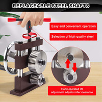 Ensemble de machine à façonner les bracelets manuelle Boasta avec rouleaux en acier remplaçables pour le façonnage et le redressage de fil de bijouterie, logo personnalisé