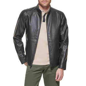 Chaqueta de Piel de Oveja con Logotipo Personalizado, Estilo Vintage, para Hombre, de Grano Completo, Impermeable, con Capucha, para Invierno, Uso en Exteriores, Auténtica - Product Image 3