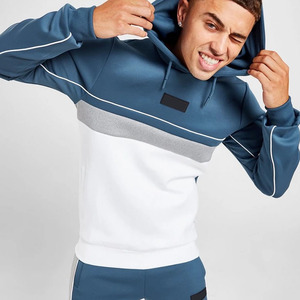 Chándales personalizados para entrenamiento al aire libre, conjunto de joggers y sudaderas con capucha para hombres, chándales de algodón de primera calidad para hombres - Product Image 3