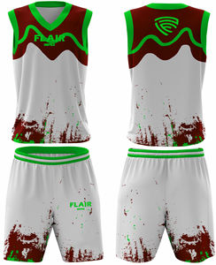 Ensemble de maillots de basket-ball de haute qualité pour hommes impression numérique personnalisable chemise de sport respirante hauts shorts vêtements de basket-ball - Product Image 4