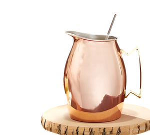 Jarra de Agua de Cobre de Calibre Grueso, Jarra Grabada Hecha a Mano para Hostelería, Hotel, Restaurante, Vajilla, Decoración del Hogar, Utensilios de Cocina - Product Image 1