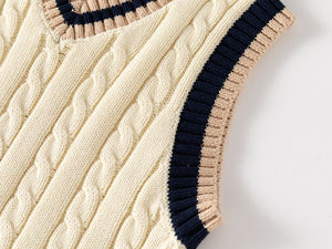 Vente en gros 2025 Nouveaux pulls pour hommes 100% coton, gilet en tricot de style coréen, vêtements d'extérieur, OEM ODM - Product Image 5