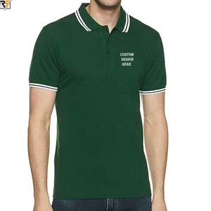 Chemises polo streetwear décontractées en coton et polyester pour hommes, t-shirts de golf respirants à séchage rapide, coupe surdimensionnée, effet vieilli et doux au toucher - Product Image 1