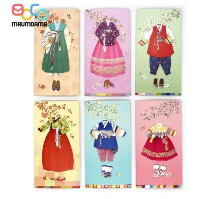 Hanbok Koreaanse Traditionele Ontwerp Gift Envelop Card Fancy Packet Voor Nieuwjaar Verjaardag Huwelijksverjaardag Uitnodiging Enveloppen