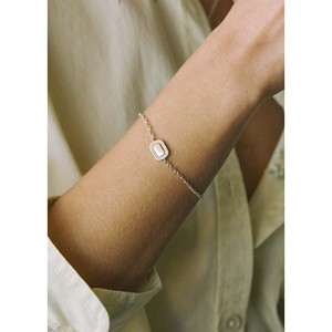 Estate <b>Silver</b> <b>Charm</b> <b>Bracelet</b> with Diamond and Pearl Trendy Buddhism Butterfly Pattern for Religious Gifts - Product Image 3