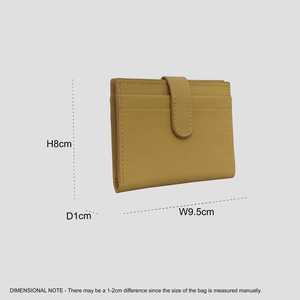 ที่ใส่บัตรเครดิตหนังแท็บ RFID ผิวเรียบมัสตาร์ดสไตล์วินเทจผู้ผลิตชั้นนำของอินเดีย - Product Image 2