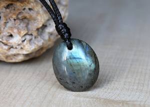 Collier pendentif en labradorite pour femme et homme Bijoux stylés Cadeau Pierre parfaite pour petite amie petit ami - Product Image 6