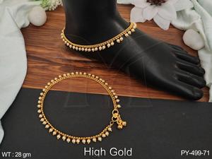 Ropa de fiesta, ropa de diseñador, hermoso estilo antiguo, pulido de oro alto, accesorios de joyería antigua, conjuntos de joyería Payal antigua para mujer - Product Image 4