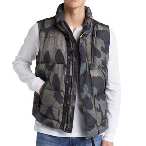 2025 chaqueta acolchada de lana sin mangas informal para hombre, chaleco de invierno ligero y cálido con cuello levantado y logotipo personalizado - Product Image 3