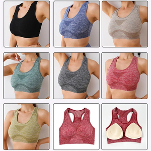 Conjunto Deportivo de 2 Piezas para Mujer, Diseño Personalizado OEM, Sin Costuras, Bloques de Color, Sujetador Deportivo Acolchado y Pantalones de Yoga - Product Image 4