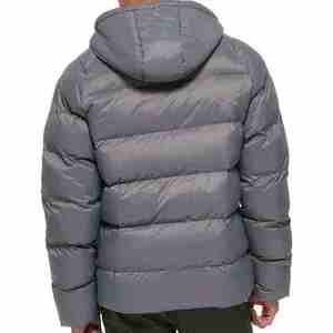 Veste matelassée pour homme imperméable à capuche anti-UV à la vente chaude Automne Couleur personnalisée Logo Fermeture éclair Tricotée Style propre - Product Image 3