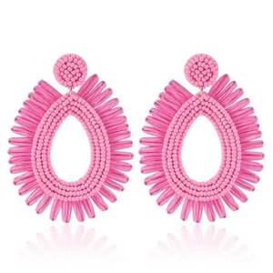 Joyería y aretes trenzados con cuentas, hermosos y elegantes, para bodas, para mujeres, de la India, al por mayor. - Product Image 3