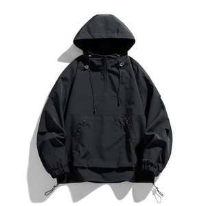 Veste coupe-vent unisexe en toile, style incroyable, personnalisée, avec fermeture éclair 1/4, slim, été, streetwear - Product Image 3