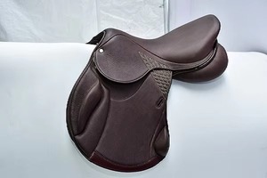 Selle de cheval western en cuir véritable, pour l'entraînement au roping, confortable, durable, design robuste, étriers solides, siège rembourré, arbre en bois - Product Image 3
