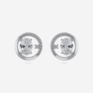 Boucles d'oreilles clous géométriques tendance 189622 pour soirée, en alliage de zinc - Product Image 6