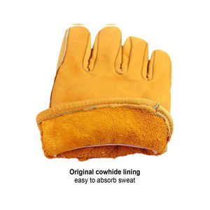 Guantes de Seguridad Ligeros y Transpirables de Cuero Vacuno para Conductores y Trabajadores de la Construcción, Guantes de Trabajo Industriales Personalizables - Product Image 4