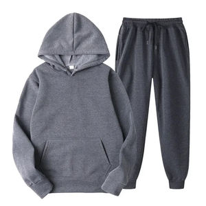Ensemble de survêtements de sport d'hiver pour hommes XS à 6XL Sweat à capuche Tops et pantalon à cordon avec ensemble de survêtements à motif imprimé polaire - Product Image 3