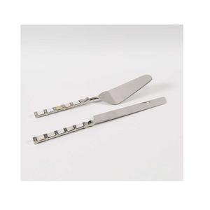 Juego de cubiertos de metal de color dorado con tenedor, cuchillo y cuchara de la más alta calidad con mango de resina para uso doméstico - Product Image 6