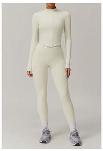 Women Summer Yoga Suit Sport Breathable Set Seamless Scrunch butt Fitness Wear Clothes & <b>leggings</b> for women - Product Image 4