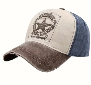 หมวกเบสบอลปรับแต่งโทนสี Tri-TONE การพิมพ์โลโก้ของพ่อหมวกผ้าฝ้ายล้างปรับแต่งหมวกกีฬาผู้ชายหมวกแก๊ป Gorras Headwear - Product Image 4