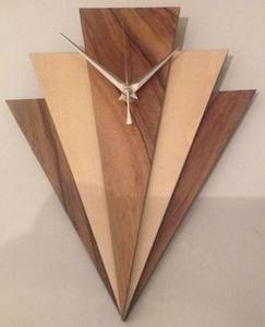 นาฬิกาแขวนผนังไม้แบบกำหนดเองใหม่สำหรับตกแต่งบ้านที่หรูหราตัวเรือนไม้ไผ่ทันสมัยมีกุหลาบธรรมชาติสำหรับงานแต่งงาน - Product Image 2