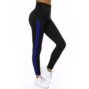 Leggings de sport de couleur unie, impression de logo personnalisée, tissu respirant à séchage rapide, vente directe d'usine pour la salle de sport - Product Image 2