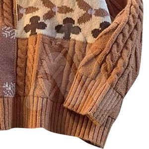 Suéter de Punto con Cuello Redondo para Hombre, Estilo Urbano, Invierno, 100% Algodón, Transpirable, Alta Calidad - Product Image 3