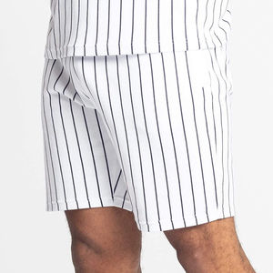 Design personnalisé pour hommes, ensemble t-shirt et short respirants, survêtement décontracté tissé formel lavé en polyester/coton 100% en coton tricoté - Product Image 4