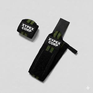 Bandes de poignet unisexes respirantes, douces et légères avec logo personnalisé, pour la musculation, le soutien en salle de sport, protection professionnelle - Product Image 1