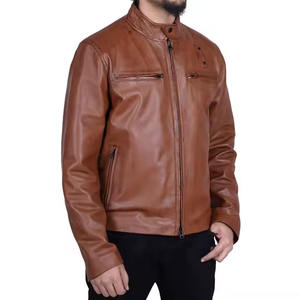 Meilleures ventes Veste en cuir stylée pour homme, différentes couleurs disponibles, Meilleur prix de vente Veste en cuir pour homme - Product Image 3