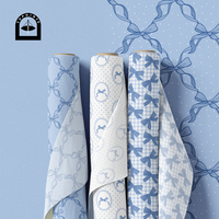 Tissu en coton floral Topoints pour robes, impression numérique, motifs personnalisés ABH