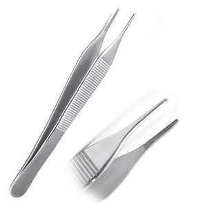 Pince à épiler Adson Durable Pince à épiler Adson avec poignée antidérapante Ensemble de pinces Adson Parfait pour une utilisation médicale et de beauté Instruments chirurgicaux en acier inoxydable - Product Image 2