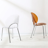 Chaise d'appoint tendance en métal au design moderne et minimaliste avec dossier pour la maison, les restaurants et les hôtels (vente en gros)