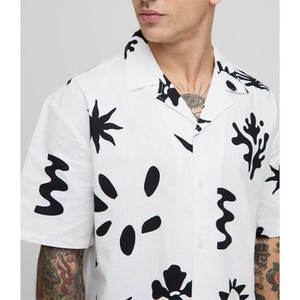 Nouveaux modèles de chemises pour hommes Chemise décontractée imprimée de la meilleure qualité Chemise à manches courtes au prix de gros - Product Image 6