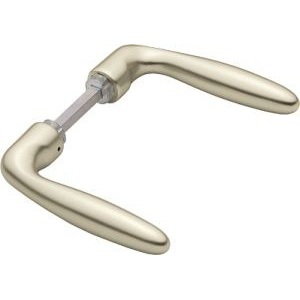 Manijas para Puertas y Ventanas Verona 1510 de Aluminio F2 Cuadradas de 8 mm Sin Roseta de HOPPE - Product Image 1