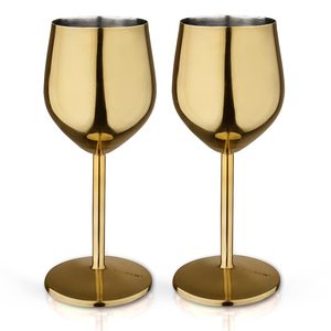 แก้วไวน์แดงหรูหราแก้วค็อกเทลสแตนเลสชุบทองแดงสำหรับงานแต่งงานงานปาร์ตี้และบาร์ - Product Image 6