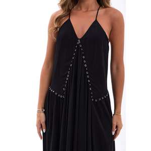 7323 ชุดเดรสสีดำทรงเอวธรรมชาติ ระบายอากาศได้ดี - Product Image 4