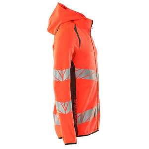 OEM Customized Hi Vis Safety <b>Hoodies</b> Unisex Construction Reflective Zip Jacket Embroidered High Visibility for <b>Men</b> Women - Product Image 6