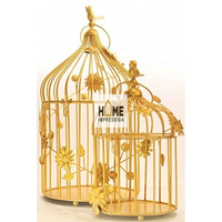 Vintage Classique Vrai Or Cages à Oiseaux