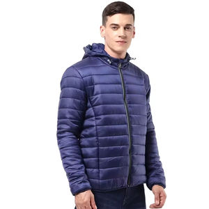 Blouson matelassé streetwear pour homme, coupe classique, personnalisable, avec col montant, design couleur personnalisable, antibactérien, chaud pour l'hiver - Product Image 3