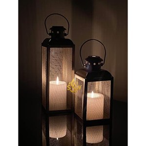 Ensemble de lanterne suspendue de décoration intérieure en métal de haute qualité Design moderne Pot à bougie unique Lanterne à bougie personnalisée pour mariage et maison - Product Image 5