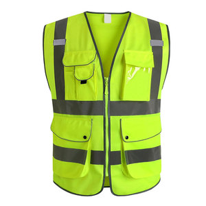 Gilet de sécurité pour homme, design personnalisé, couleur unie, style streetwear, sans manches - Product Image 1