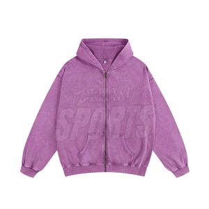 Venta al por mayor de diseño personalizado ácido lavado sudaderas con capucha para las mujeres nueva llegada gran oferta ácido lavado sudaderas con capucha - Product Image 1